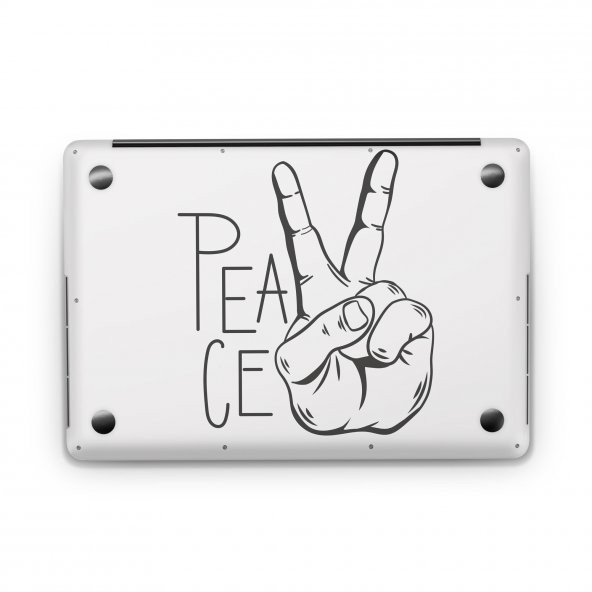 Sticker Master Vintage Peace Tüm Cilt For Apple MacBook Pro 17-inch Early 2011 A1297 - Resim 3