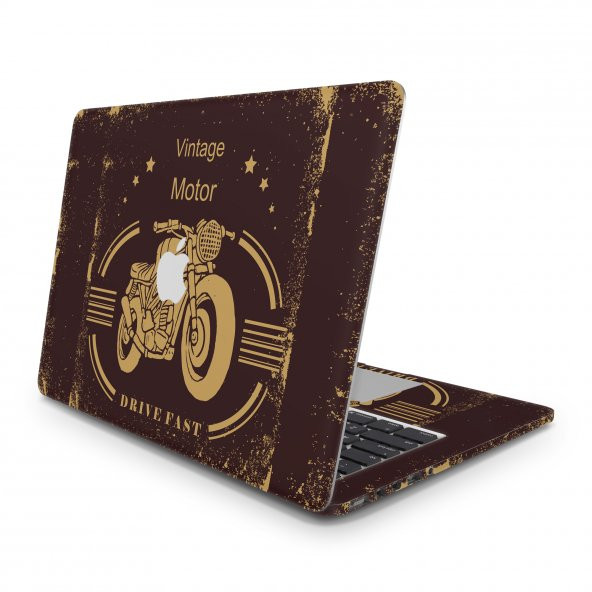 Sticker Master Vintage Motor Tüm Cilt For Apple MacBook Air 13.3-inch 2017