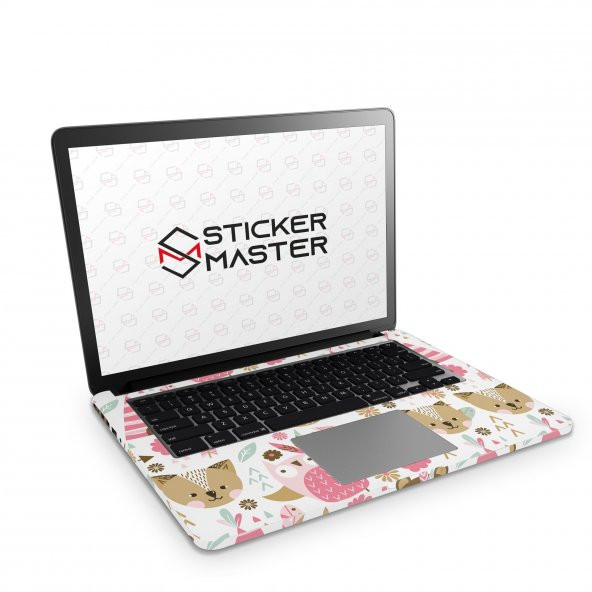 Sticker Master Pink Animal Tüm Cilt For Apple MacBook Air 13.3-inch 2017 - 2
