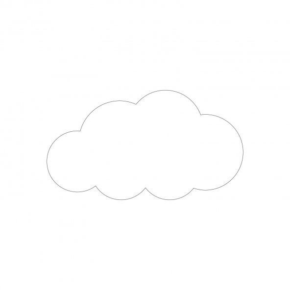 Sticker Master Uyuyan Panda Beyaz Yıldızlar ve Bulutlar Dekoratif Bebek Çocuk Odası Duvar Sticker - 3