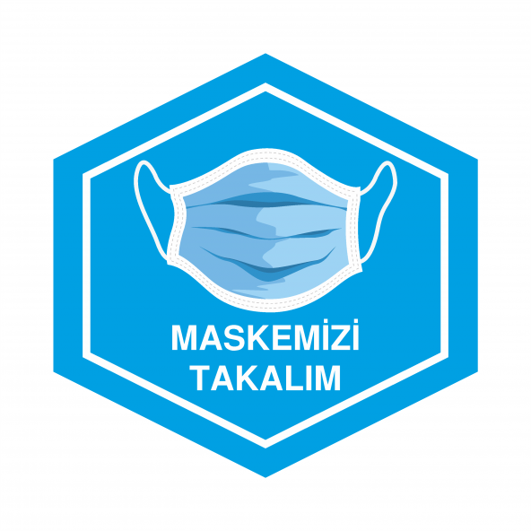 Sticker Master Maskemizi Takalım Sticker 20x20 Cm - 1