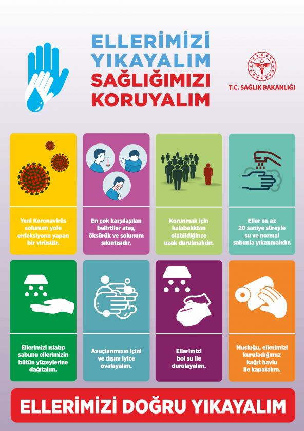 Sticker Master Ellerimizi Yıkayalım Sağlığımızı Koruyalım 25x35 Etiket Yapıştırma ürün görseli