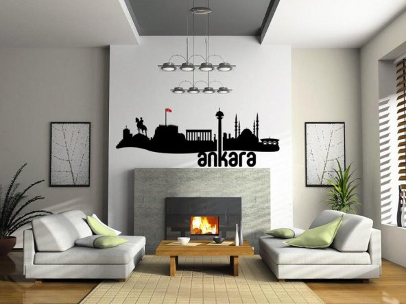 Sticker Masters Ankara Siluet Duvar Sticker 3 ürün görseli