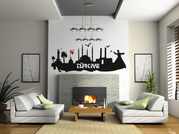 Sticker Masters Türkiye Silueti Duvar Sticker ürün görseli