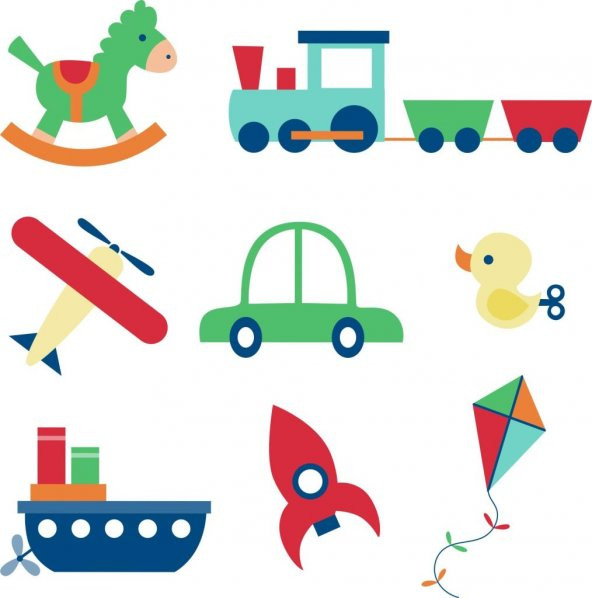 Sticker Masters Renkli Oyuncaklar Çocuk Odası Sticker ürün görseli