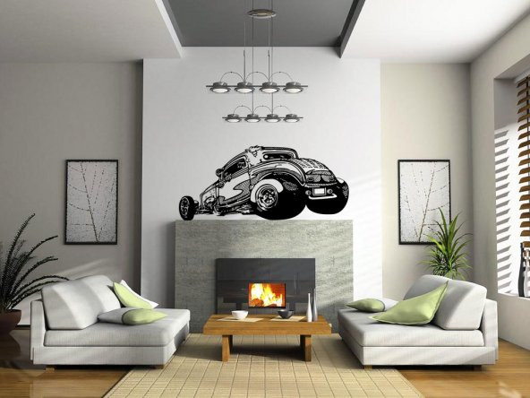 Sticker Masters Vintage Speed Car Duvar Sticker ürün görseli 1