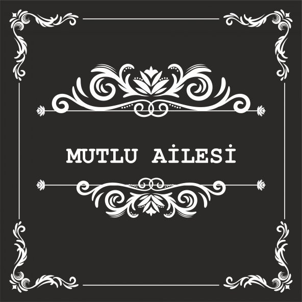 Sticker Masters Vintage Frame Kişiye Özel Bulaşık Makinesi Etiket - Resim 3