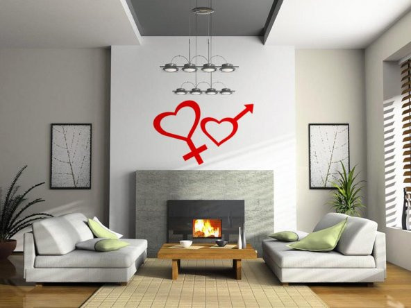 Sticker Masters Love Man And Women Duvar Sticker - 1