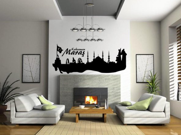 Sticker Masters Kahramanmaraş Siluet Duvar Sticker 2 ürün görseli 1