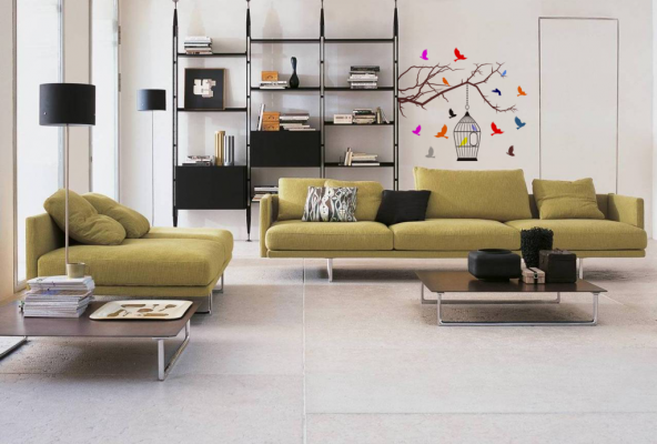 Sticker Masters Ağaç Ve Kuşlar Duvar Sticker - Resim 2