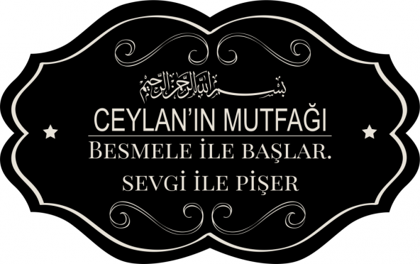 Sticker Masters Kişiye Özel Mutfak Sticker Etiket ürün görseli