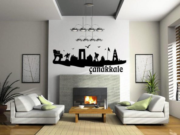 Sticker Masters Çanakkale Siluet Duvar Sticker ürün görseli 1