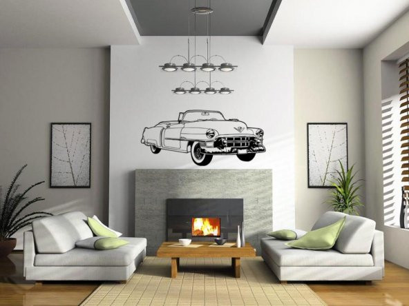 Sticker Masters Vintage Cadillac Car Duvar Sticker ürün görseli