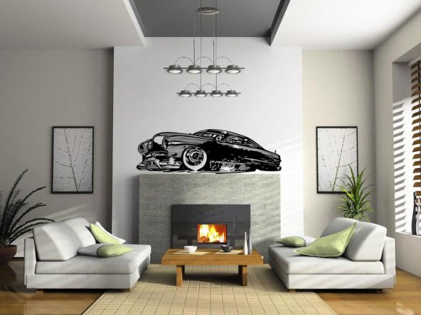 Sticker Masters Vintage Long Car Duvar Sticker