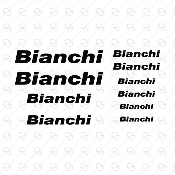 Sticker Masters Bianchi Bisiklet Sticker Set Etiket