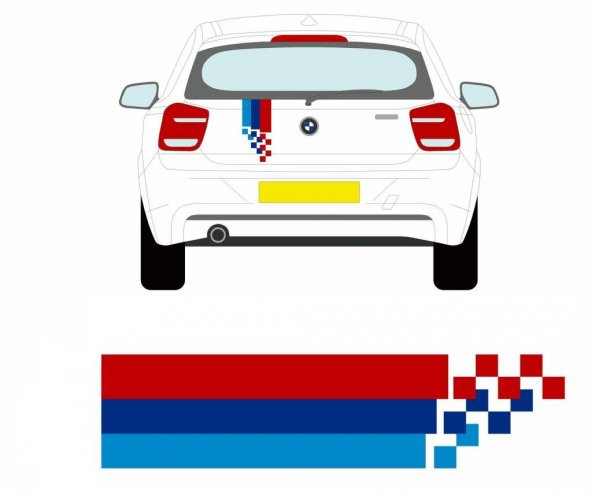 Sticker Masters Bmw Şerit Sticker 1 Seri - 3 Seri - 5 Seri