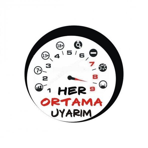Sticker Masters Her Ortama Uyarım Sticker ürün görseli