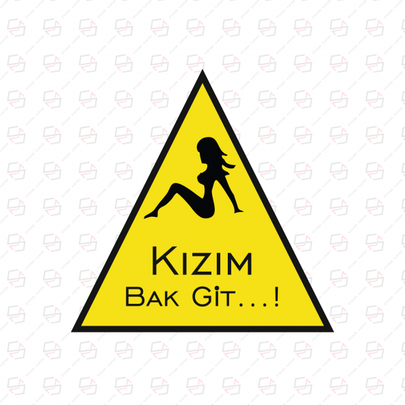 Sticker Master Kızım Bak Git Sticker Etiket Çıkartma Oto Motor Pc ürün görseli