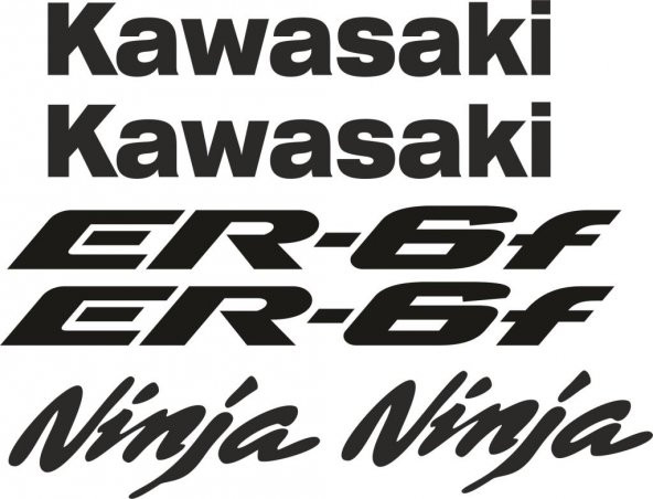 Sticker Masters Kawasaki Er6f Sticker Set
