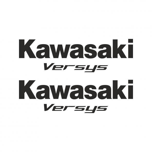 Sticker Master Kawasaki Versys Etiket Set Çıkartma Oto Motor Siyah ürün görseli