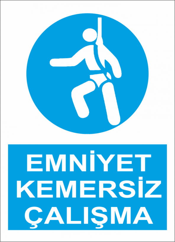 Sticker Masters Emniyet Kemeri Kullan Uyarı Levhası Sticker Etike ürün görseli