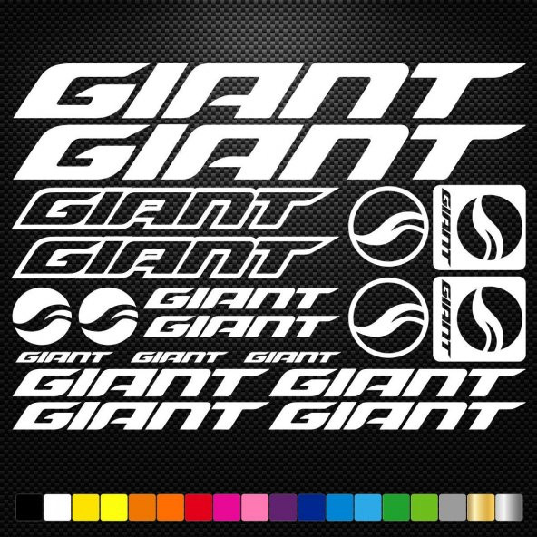 Sticker Masters Giant Bisiklet Sticker Set Etiket