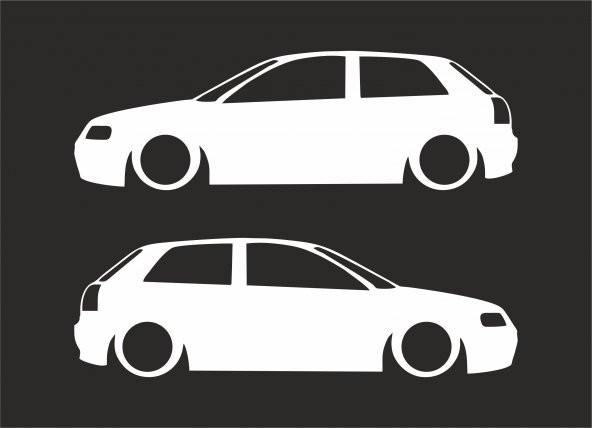 Sticker Masters Audi A3 Basık Araç Sticker ürün görseli