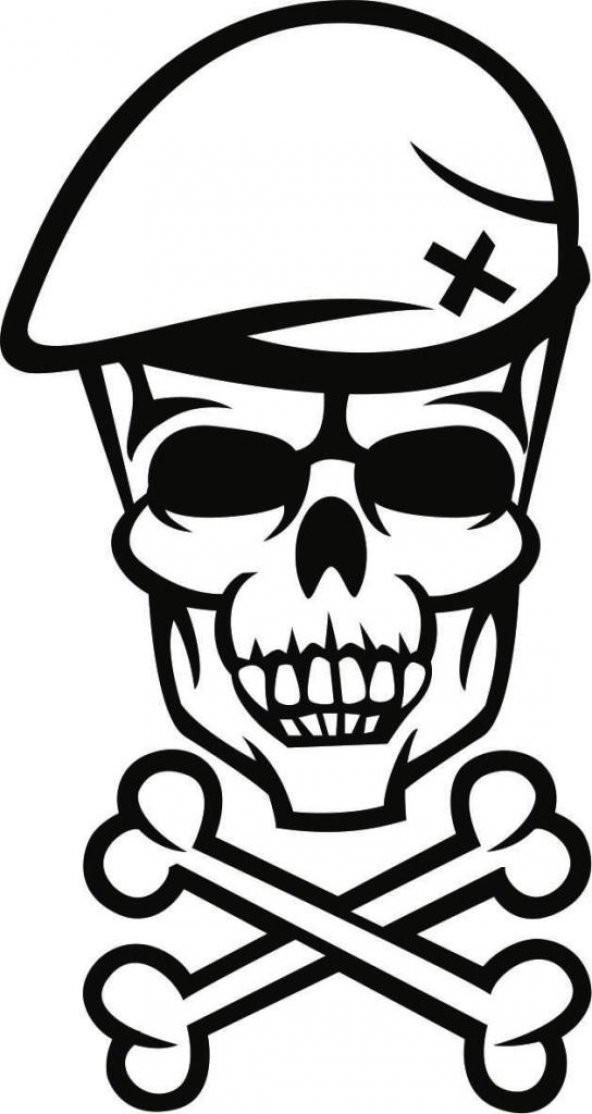 Sticker Masters Captain Bone Skull Sticker ürün görseli