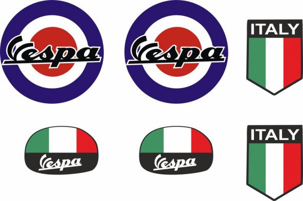 Sticker Masters Vespa Set ürün görseli 1