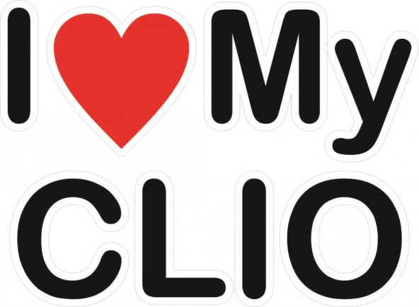Sticker Masters I Love My Clio Sticker