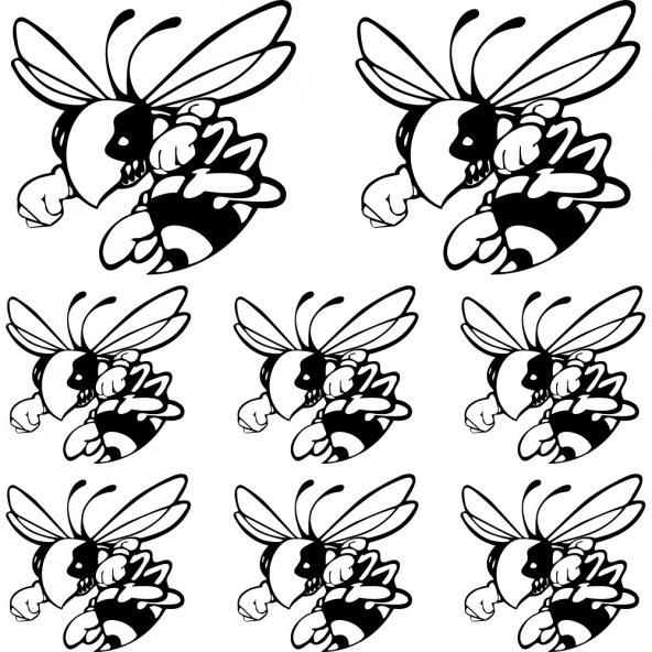 Sticker Masters Frelon Hornet Eşek Arısı Sponsor Set Sticker 2
