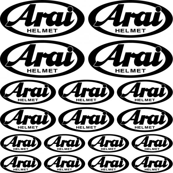 Sticker Masters Arai Sponsor Set Sticker ürün görseli