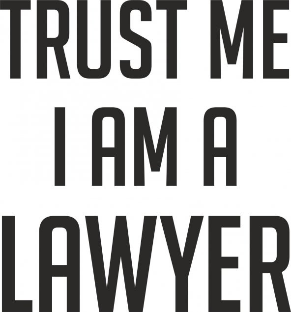 Sticker Masters Trust Me I Am A Lawyer(Avukat Sticker)