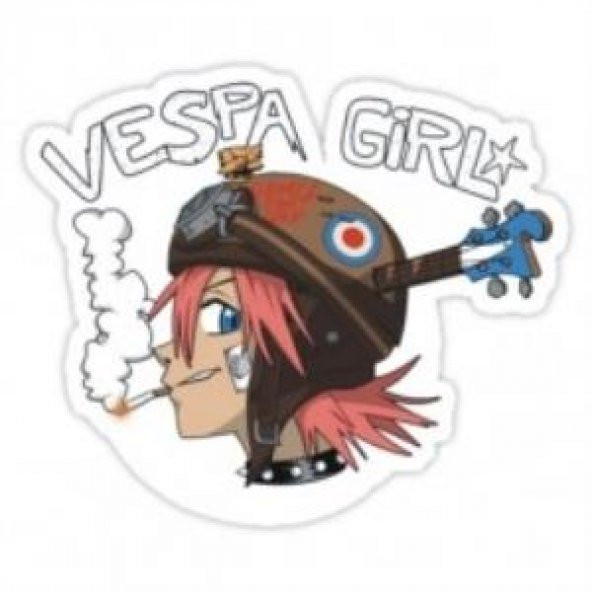 Sticker Masters Vespa Girl Sticker ürün görseli