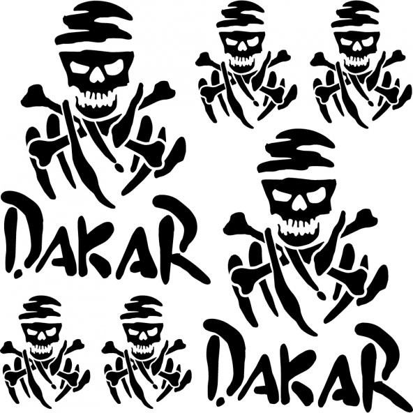 Sticker Masters Dakar Kurukafa Sponsor Set Sticker - 1