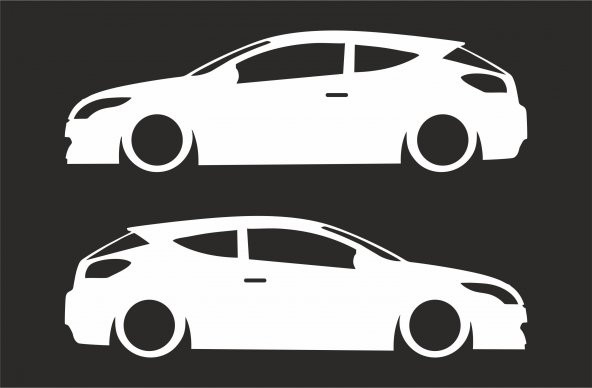 Sticker Masters Renault Megane Rs Sport Basık Araç Sticker ürün görseli