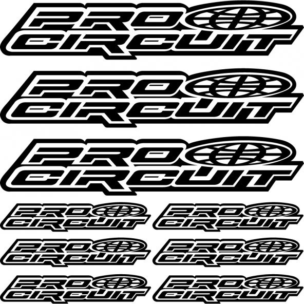 Sticker Masters Pro Circuit Sponsor Set Sticker ürün görseli