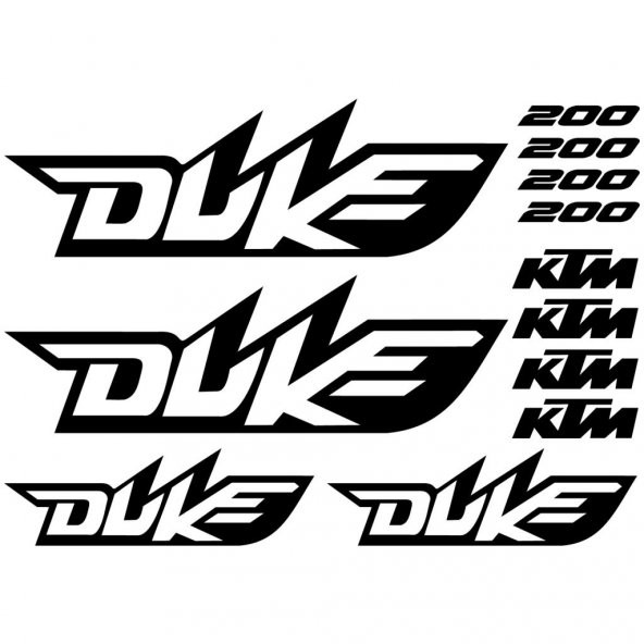 Sticker Masters Ktm 200 Duke Sticker Set