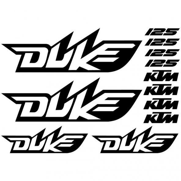 Sticker Masters Ktm 125 Duke Sticker Set