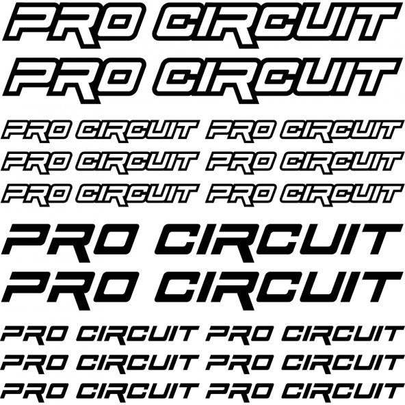 Sticker Masters Pro Circuit Sponsor Set Sticker 2 ürün görseli
