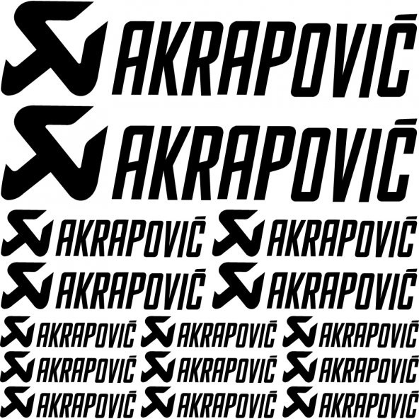Sticker Masters Akrapovic Sponsor Set Sticker 2