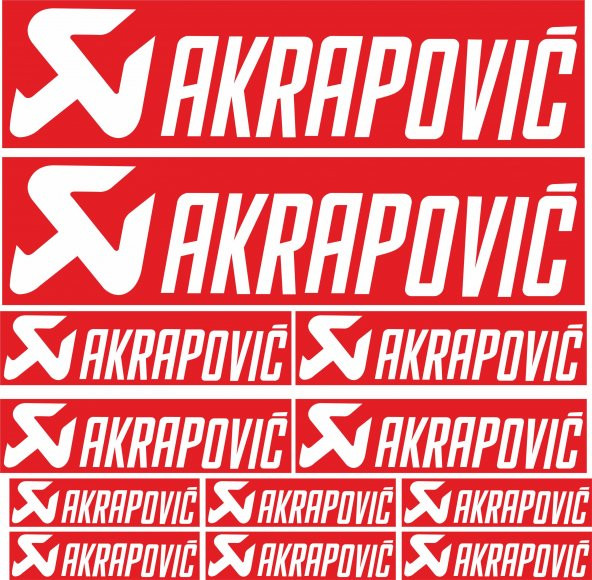 Sticker Masters Akrapovic Sponsor Set Sticker - Resim 5