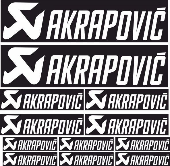 Sticker Masters Akrapovic Sponsor Set Sticker - Resim 6