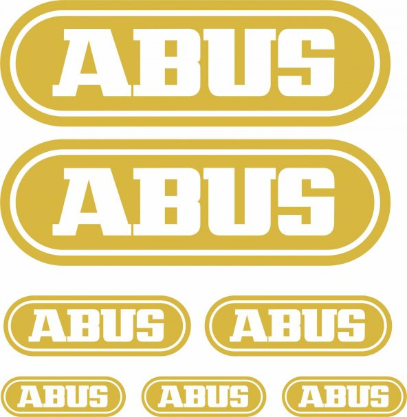 Sticker Masters Abus Sponsor Set Sticker - Resim 3