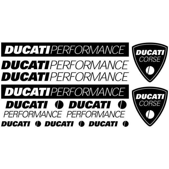 Sticker Masters Ducati Performance Sticker Set Etiket