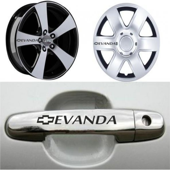 Sticker Masters Chevrolet Evanda Kapı Kolu Jant Sticker ürün görseli
