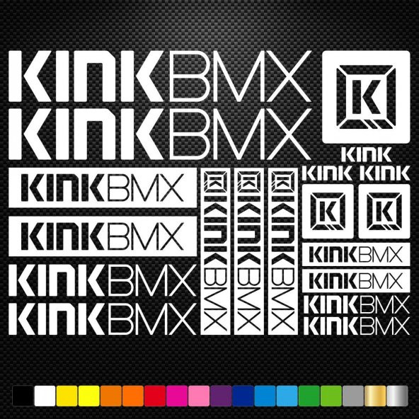 Sticker Masters KINK Bmx Bisiklet Sticker Set Etiket