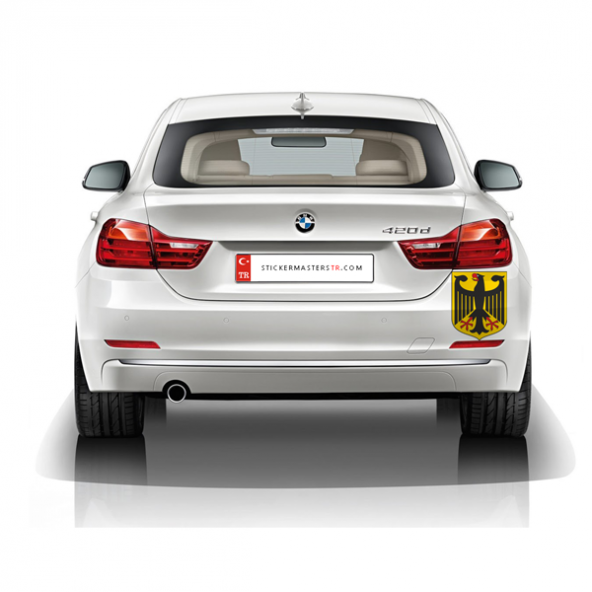 Sticker Masters Alman Bayrağı Sticker - Resim 2