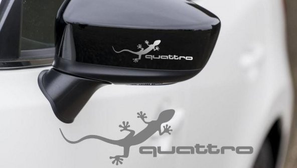 Sticker Masters Audi Quattro Ayna Sticker - Resim 2