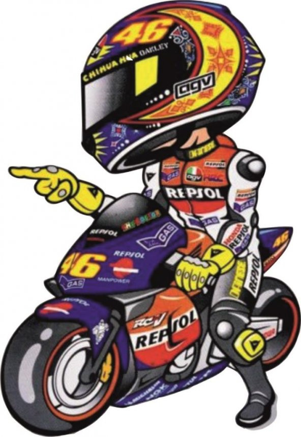 Sticker Masters Racing Motosiklet Sticker